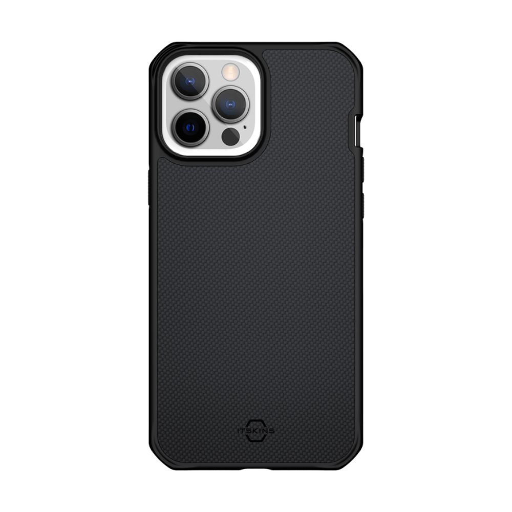 Husa pentru iPhone 13 Pro Max IT SKINS AP2M-HYBFS-BLCK, Hybrid Ballistic Black, negru