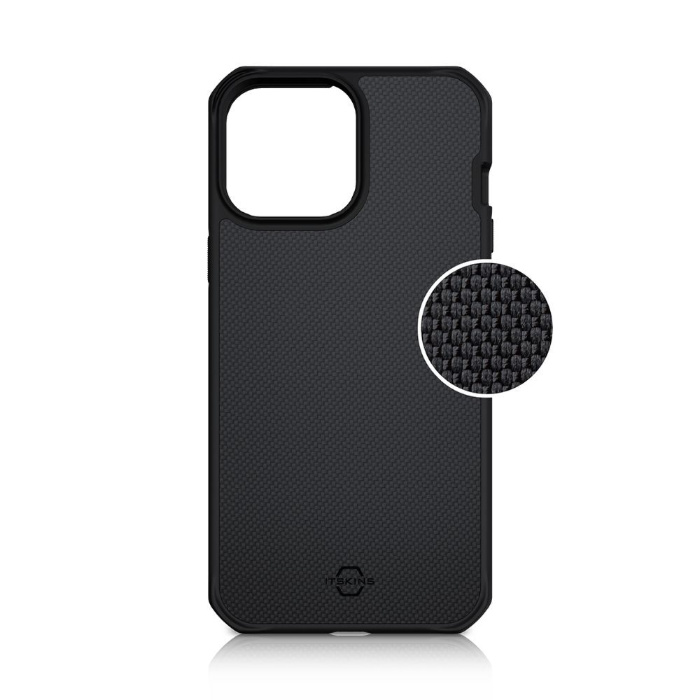 Husa pentru iPhone 13 Pro Max IT SKINS AP2M-HYBFS-BLCK, Hybrid Ballistic Black, negru