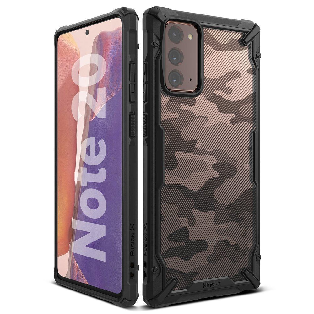 Husa Samsung Galaxy Note 20 RINGKE Fusion X Design Black RK076666, negru