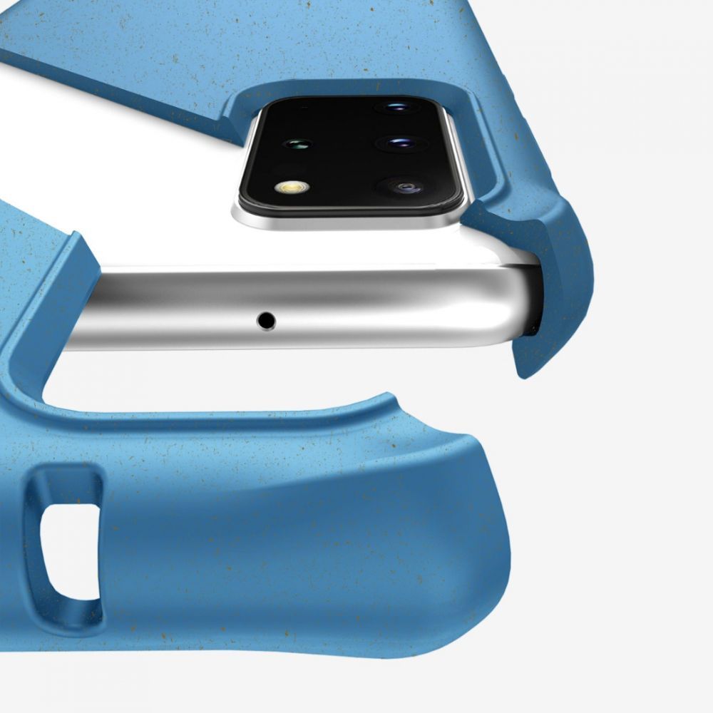Husa pentru Samsung Galaxy S20 Plus IT SKINS SG11-SPBIO-BLUE, Feronia Bio Blue, material biodegradabil, albastru