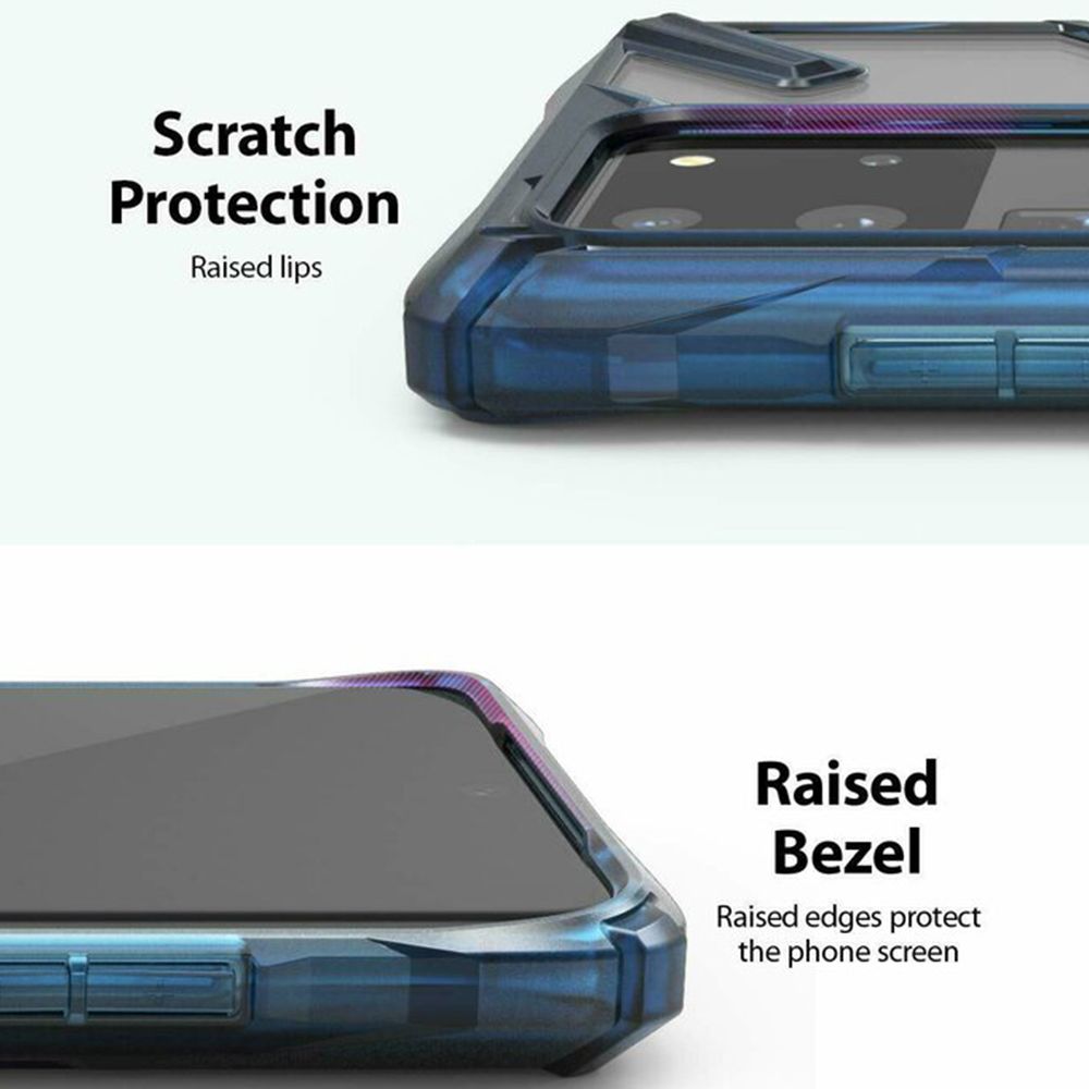 Husa Samsung Galaxy S20 Ultra RINGKE Fusion X Space Blue RK897993, albastru