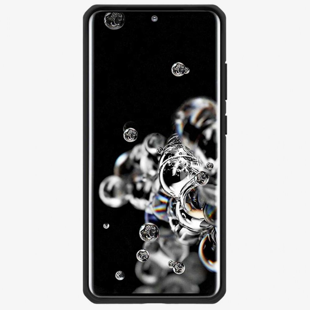 Husa pentru Samsung Galaxy S20 Ultra IT SKINS SGPS-HYBSO-PBTR, Hybrid Solid Plain Black and Transparent, antisoc