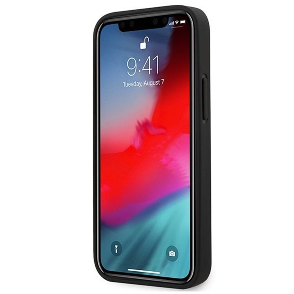 Husa iPhone 12 Mini FERRARI Off Track Quilted FEHQUHCP12SBK, negru