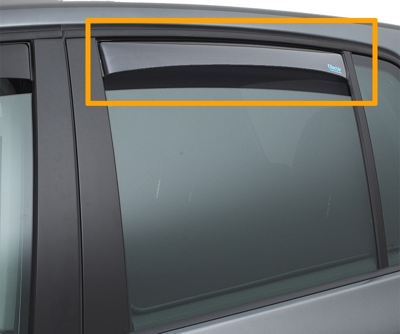Set 2 deflectoare aer, paravanturi auto, spate, CLIMAIR CLI0042947, fumurii, pentru AUDI A6, sedan, 2004-2010