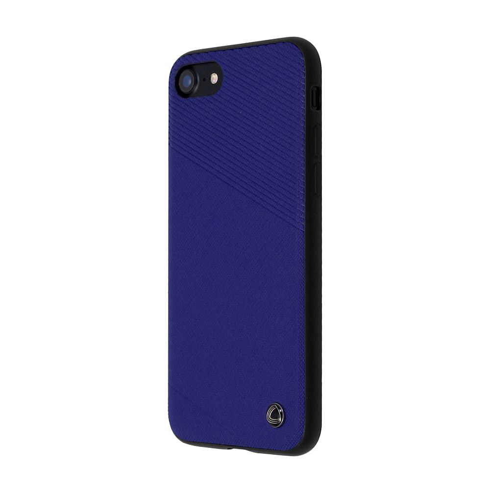 Carcasa pentru iPhone 7/8/SE2020/SE2022 OCCA OCEXCIPH8NV, Exquis Car Navy, margini flexibile, placuta metalica integrata, bleumarin