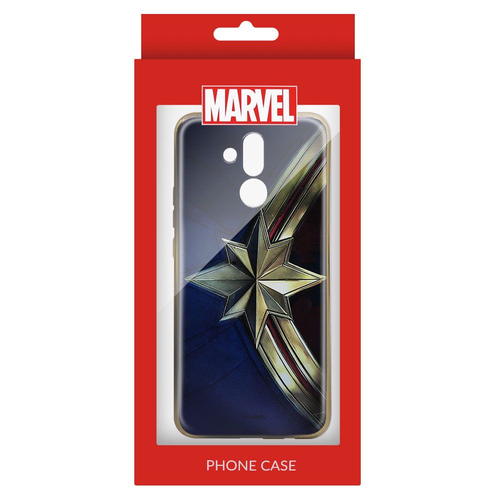 Husa Huawei Mate 20 Lite MARVEL Silicon Captain Marvel 001 Gold MPCCAPMV022, auriu