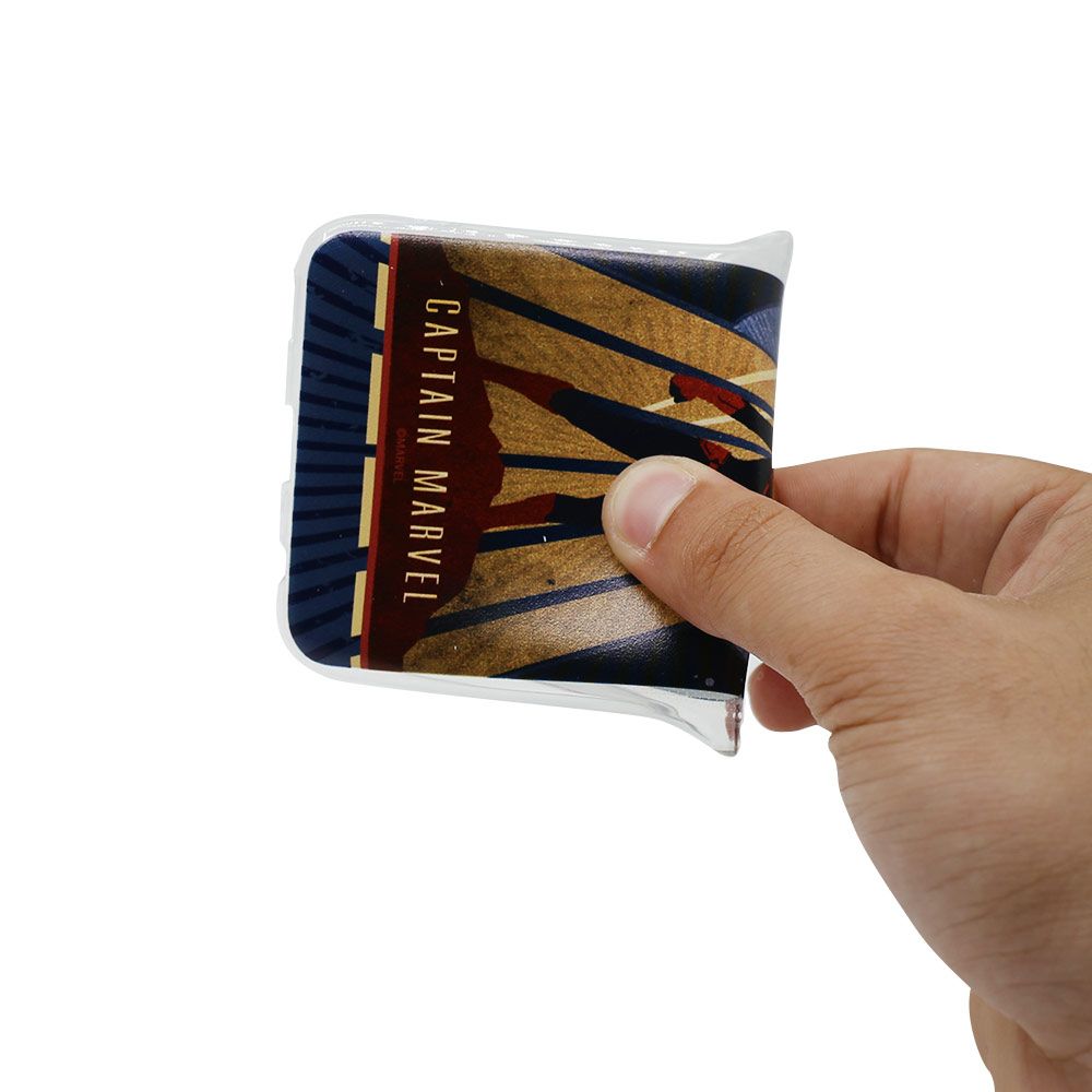 Husa Samsung Galaxy J6 Plus MARVEL Silicon Captain Marvel 002 Navy Blue MPCCAPMV405, albastru