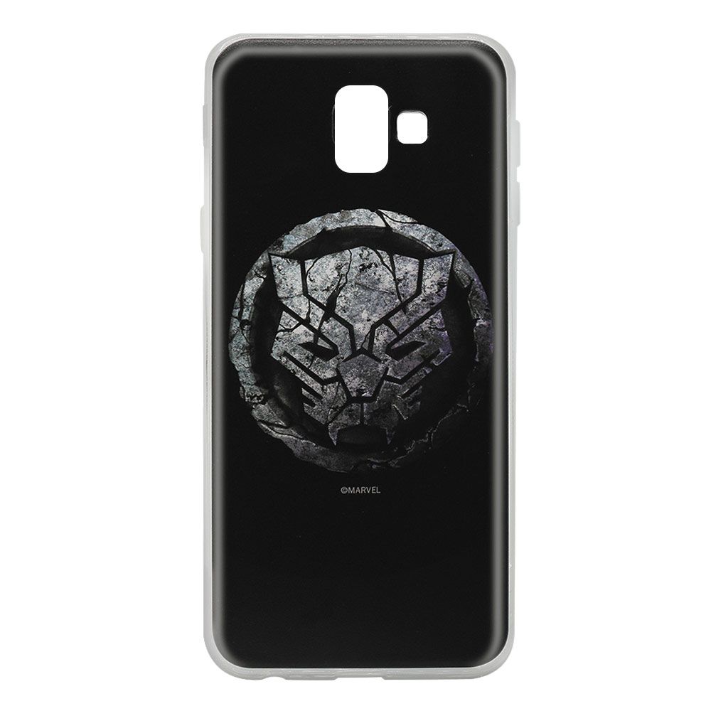 Husa Samsung Galaxy J6 Plus MARVEL Silicon Black Panther 013 Black MPCBPANT4005, negru