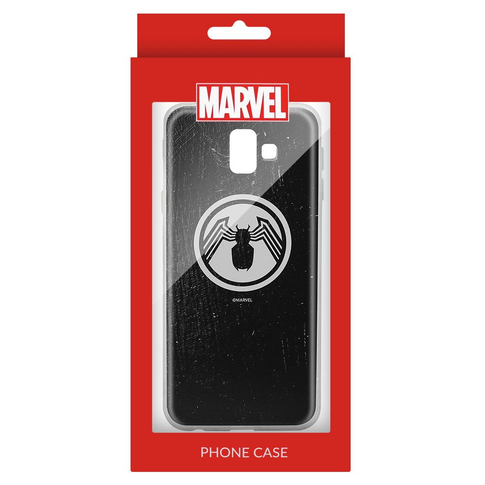 Husa Samsung Galaxy J6 Plus MARVEL Silicon Venom 001 Black MPCVENOM022, negru