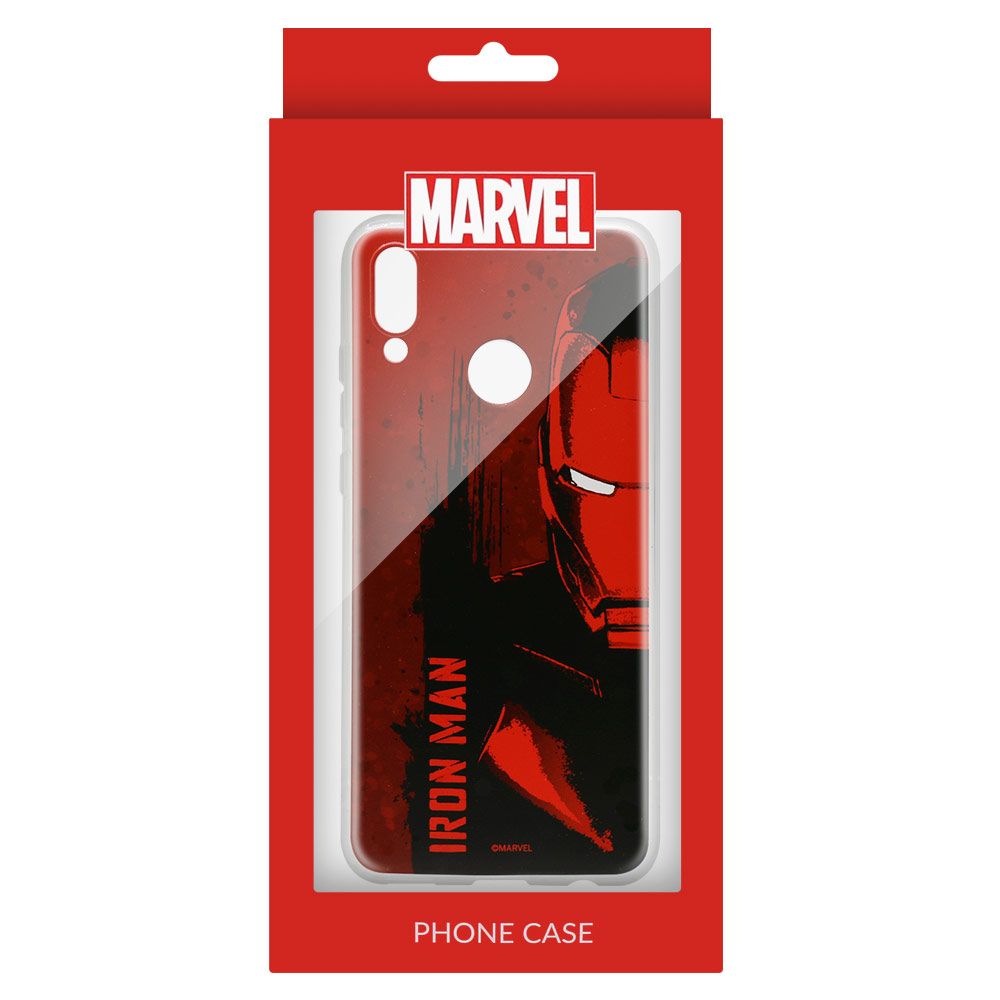 Husa Huawei P Smart (2019)/Honor 10 Lite MARVEL Silicon Iron Man 004 Red MPCIMAN1004, rosu