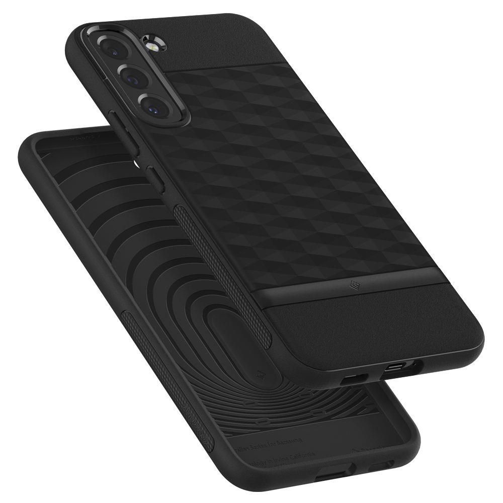Husa Samsung Galaxy S22 Plus SPIGEN Caseology Parallax Matte Black ACS03973, negru