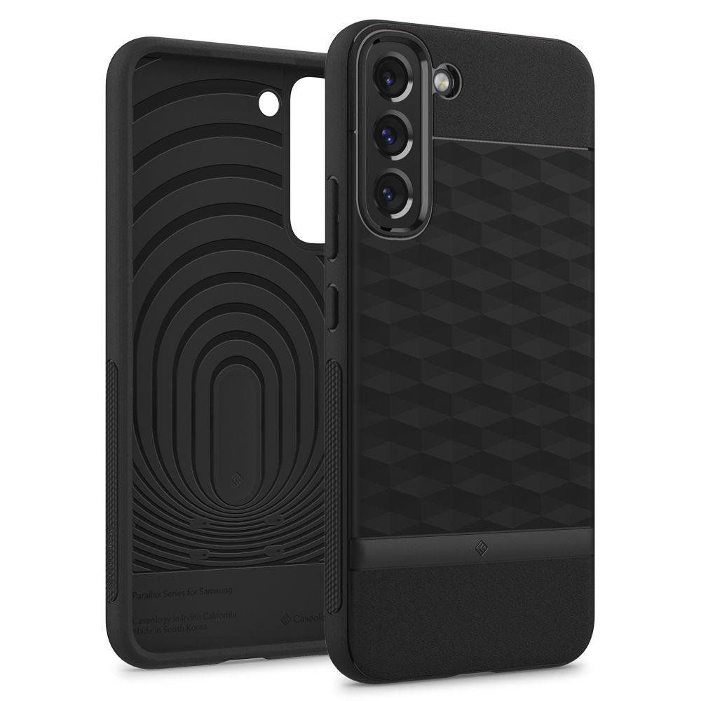 Husa Samsung Galaxy S22 Plus SPIGEN Caseology Parallax Matte Black ACS03973, negru