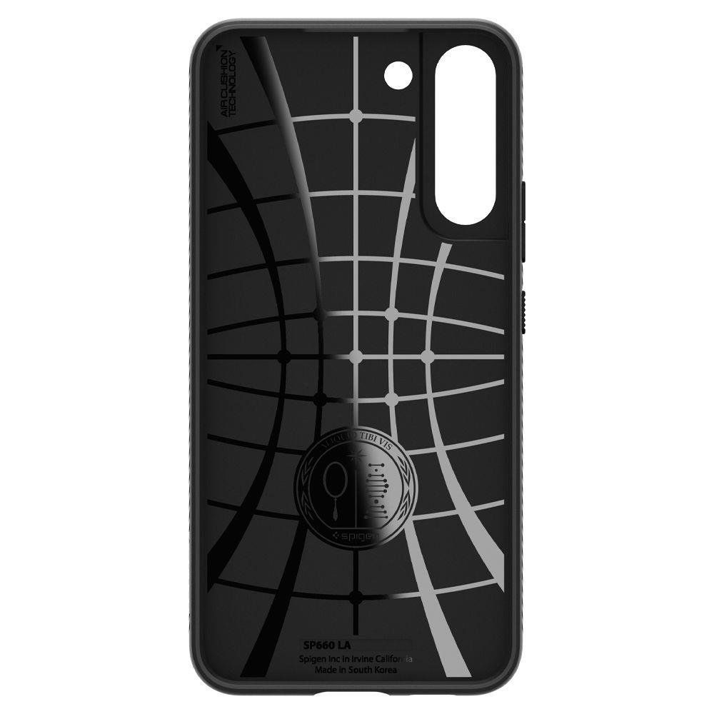 Husa Samsung Galaxy S22 SPIGEN Liquid Air Matte Black ACS03987, negru
