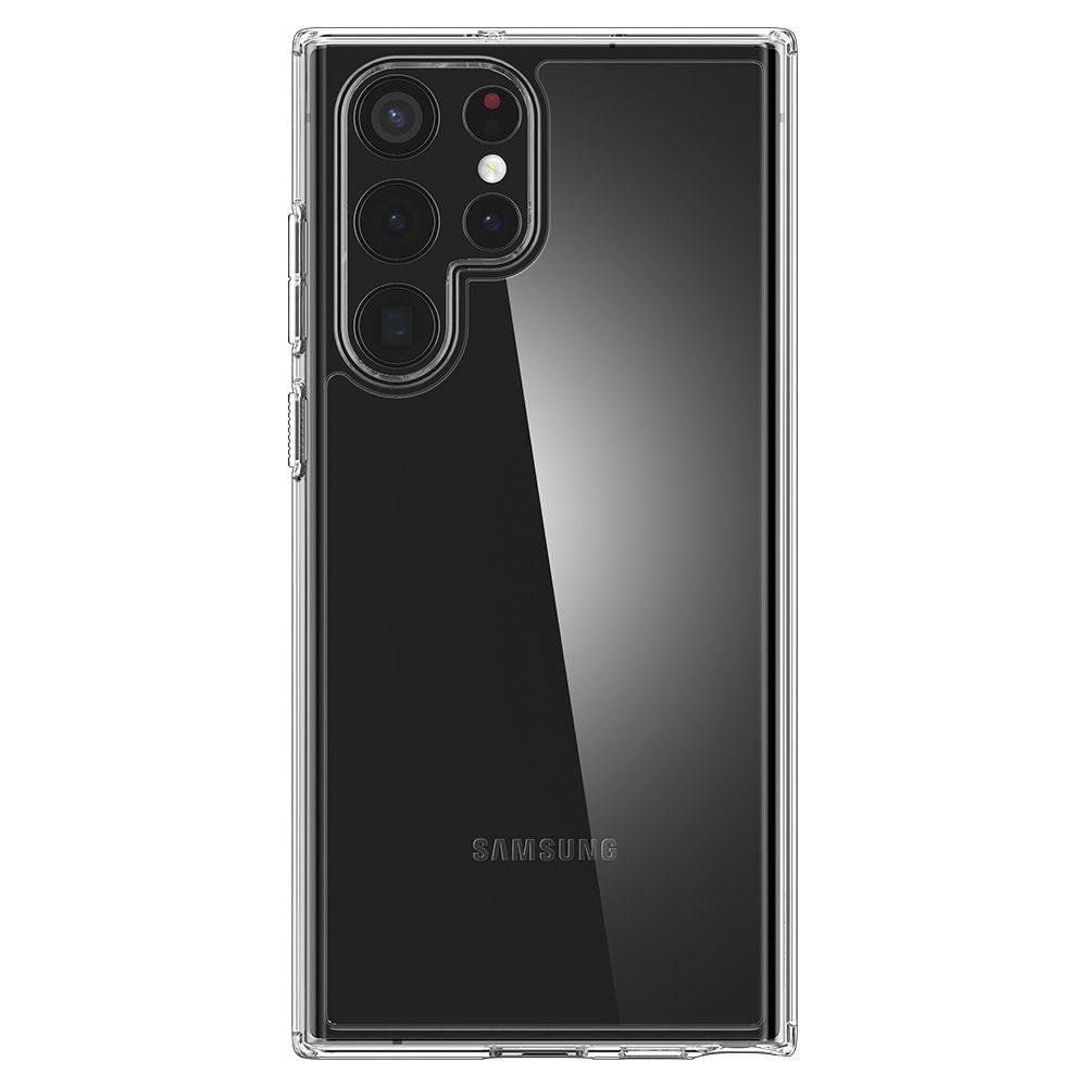 Husa Samsung Galaxy S22 SPIGEN Ultra Hybrid Crystal Clear ACS03918, transparent