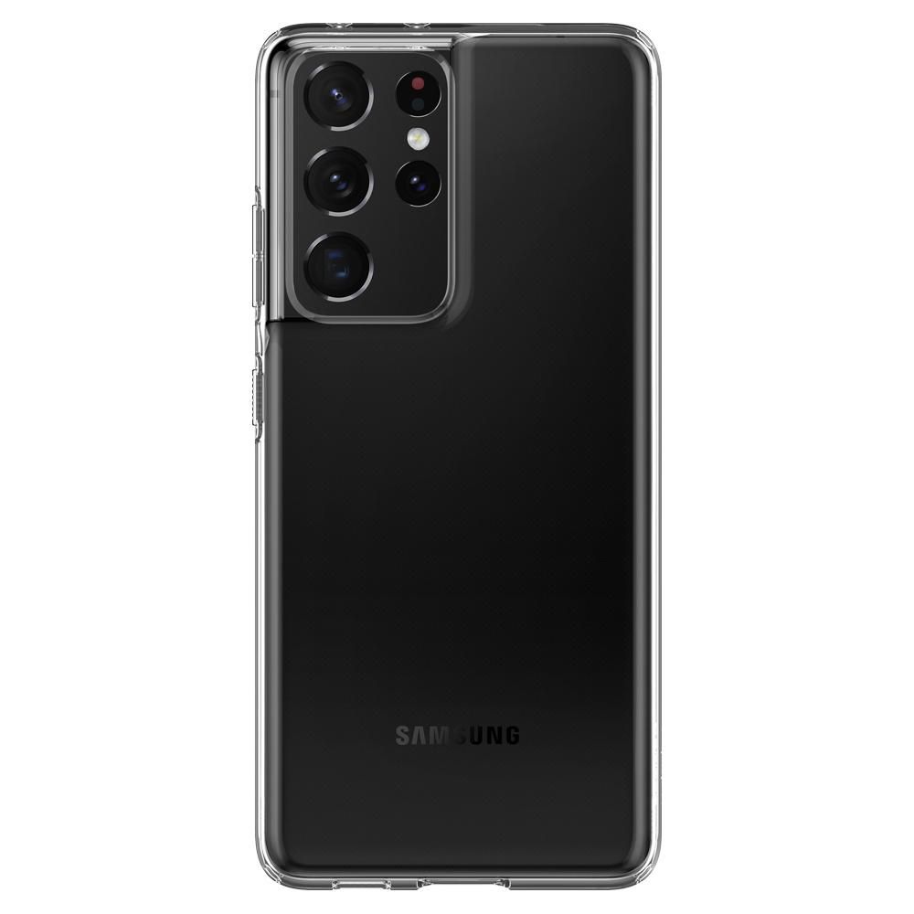 Husa Samsung Galaxy S21 Ultra SPIGEN Liquid Crystal Clear ACS02347, transparent