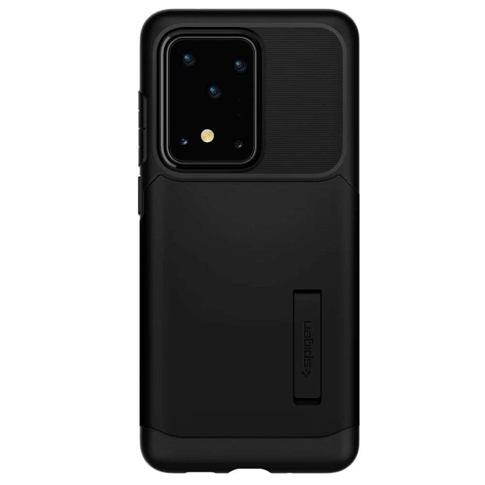 Husa Samsung Galaxy S20 Ultra SPIGEN Slim Armor Black ACS00636, negru