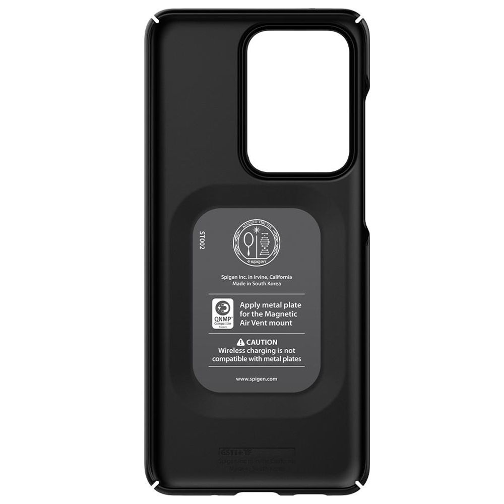 Husa Samsung Galaxy S20 Ultra SPIGEN Thin Fit Black ACS00708, negru