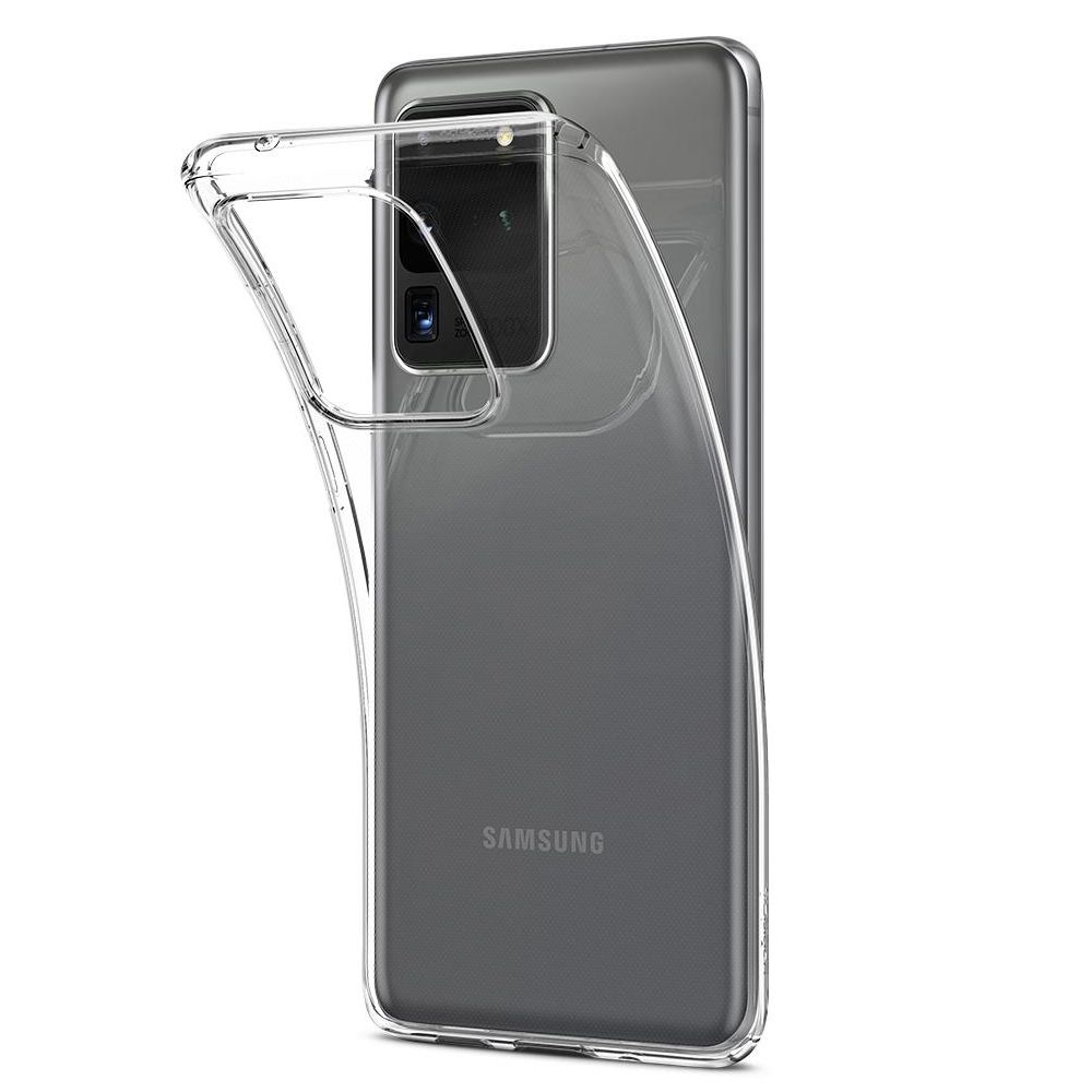 Husa Samsung Galaxy S20 Ultra SPIGEN Liquid Crystal Clear ACS00709, transparent