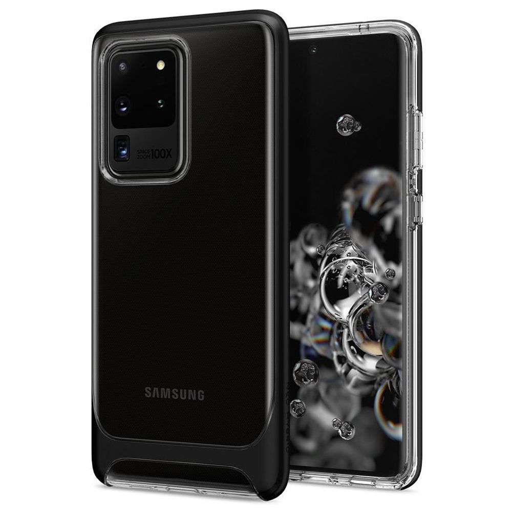 Husa Samsung Galaxy S20 Ultra SPIGEN Neo Hybrid CC Black ACS00720, negru