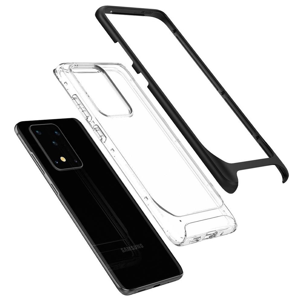 Husa Samsung Galaxy S20 Ultra SPIGEN Neo Hybrid CC Black ACS00720, negru