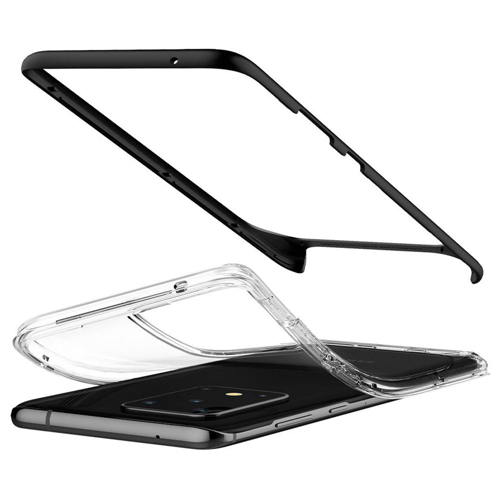 Husa Samsung Galaxy S20 Ultra SPIGEN Neo Hybrid CC Black ACS00720, negru