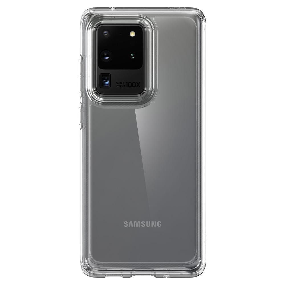 Husa Samsung Galaxy S20 Ultra SPIGEN Crystal Hybrid Crystal Clear ACS00746, transparent