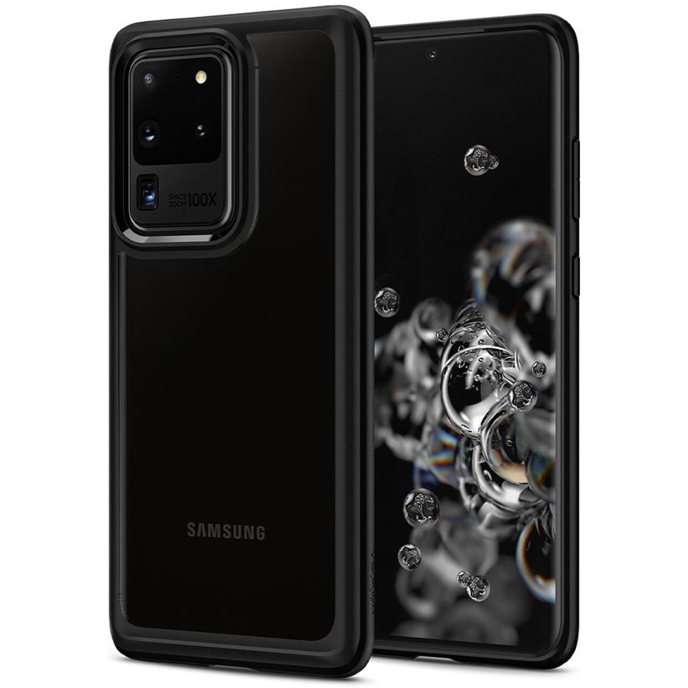 Husa Samsung Galaxy S20 Ultra SPIGEN Ultra Hybrid Black ACS00714, negru
