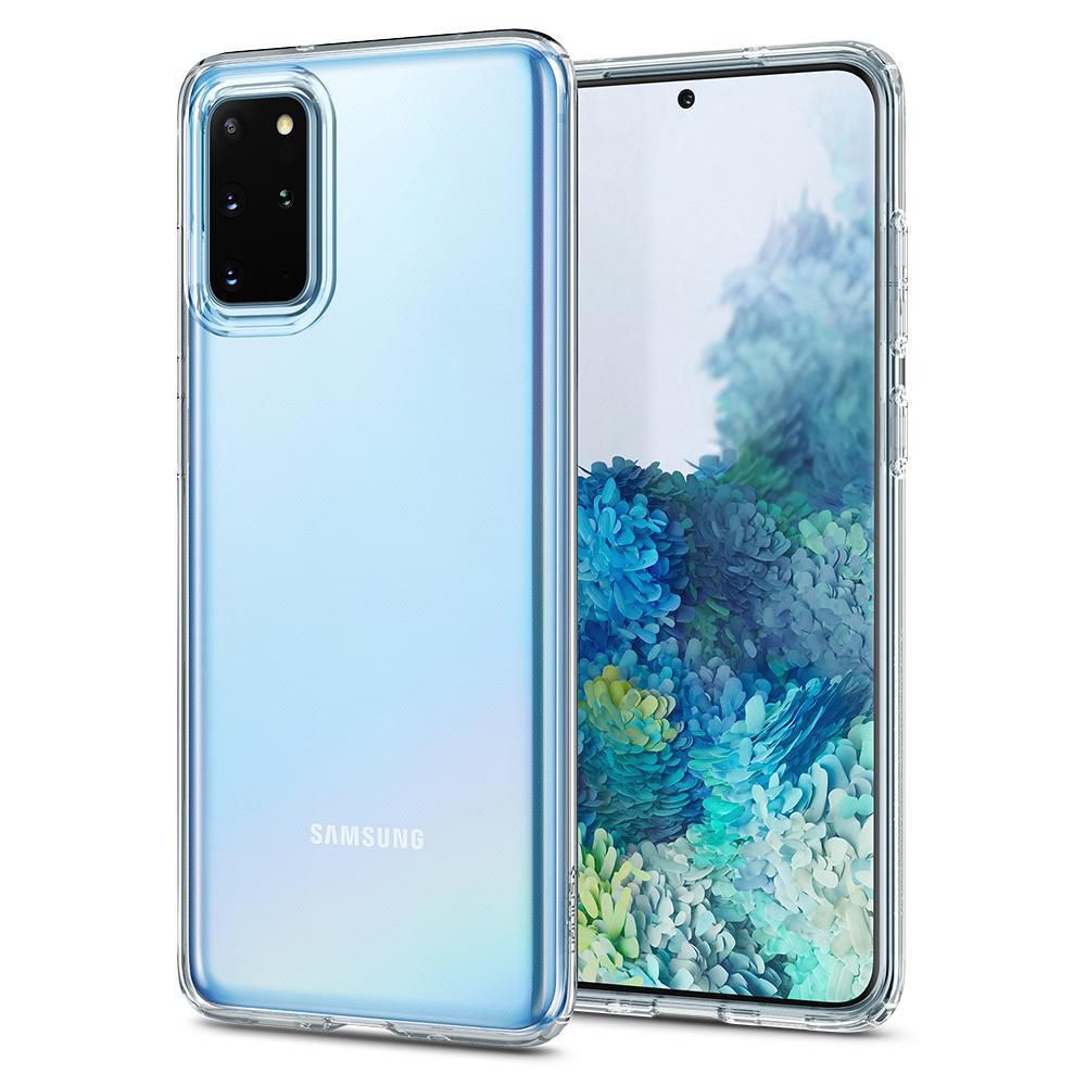 Husa Samsung Galaxy S20 Plus SPIGEN Liquid Crystal Clear ACS00751, transparent