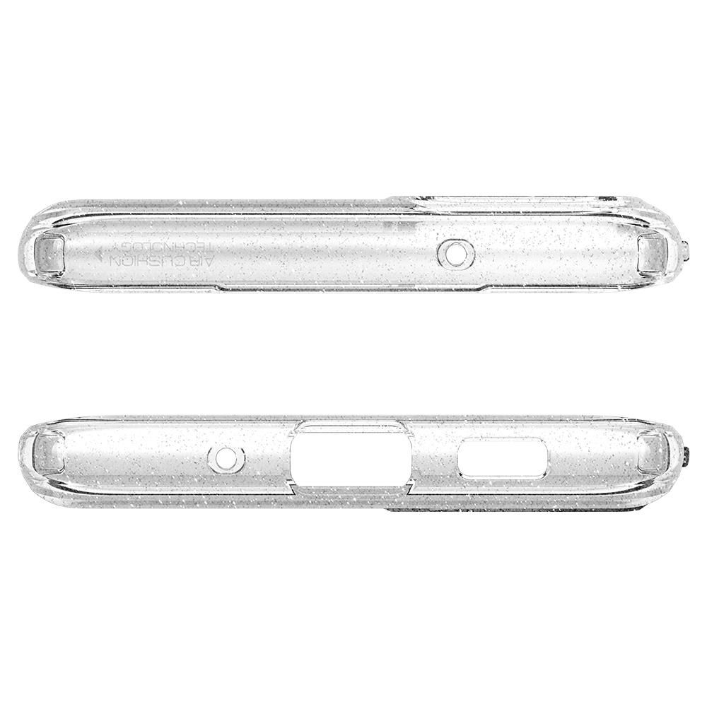 Husa Samsung Galaxy S20 Plus SPIGEN Liquid Crystal Glitter Crystal Clear ACS00752, transparent