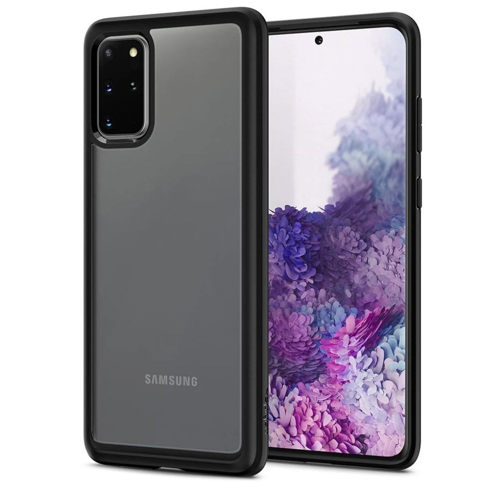 Husa Samsung Galaxy S20 Plus SPIGEN Ultra Hybrid Black ACS00756, negru