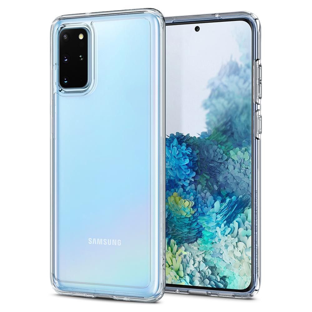 Husa Samsung Galaxy S20 Plus SPIGEN Crystal Hybrid Crystal Clear ACS00787, transparent