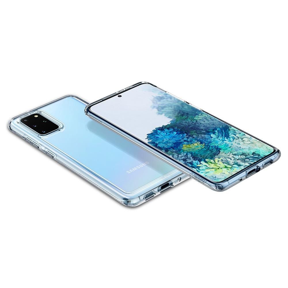 Husa Samsung Galaxy S20 Plus SPIGEN Crystal Hybrid Crystal Clear ACS00787, transparent