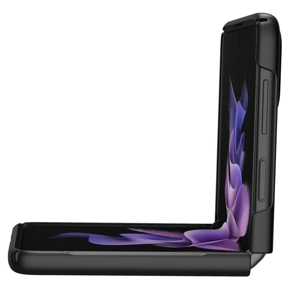 Husa Samsung Galaxy Z Flip 3 SPIGEN Airskin Black ACS03408, negru