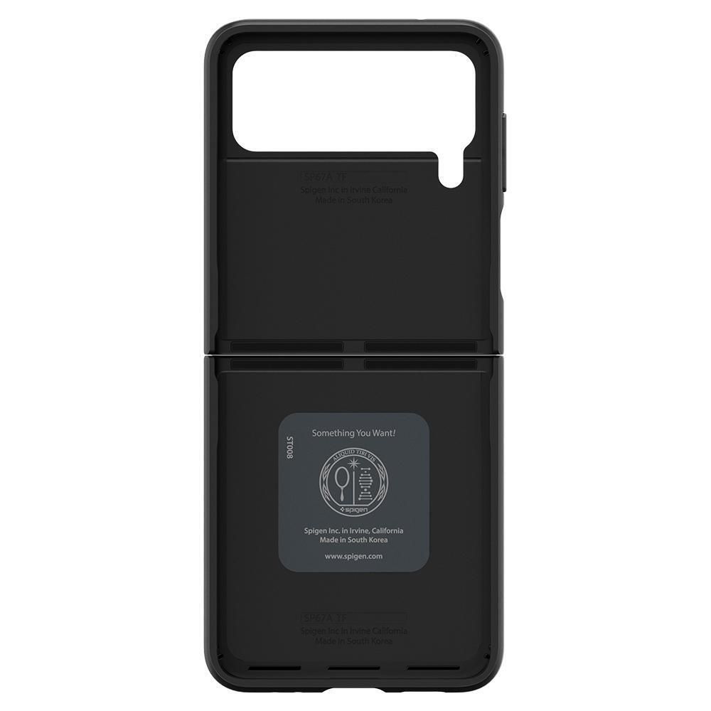 Husa Samsung Galaxy Z Flip 3 SPIGEN Thin Fit Black ACS03079, negru