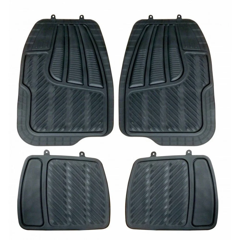 Set 4 covorase auto, din PVC, BOTTARI Strong Rain 14083BT, universale, negru