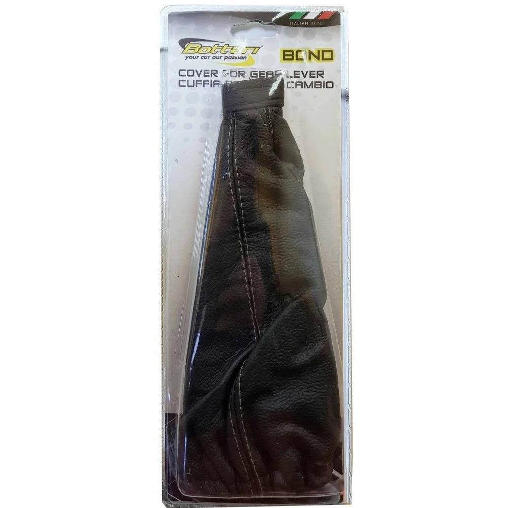 Manson pentru schimbator de viteze BOTTARI 13316BT, universal, piele sintetica, negru/gri
