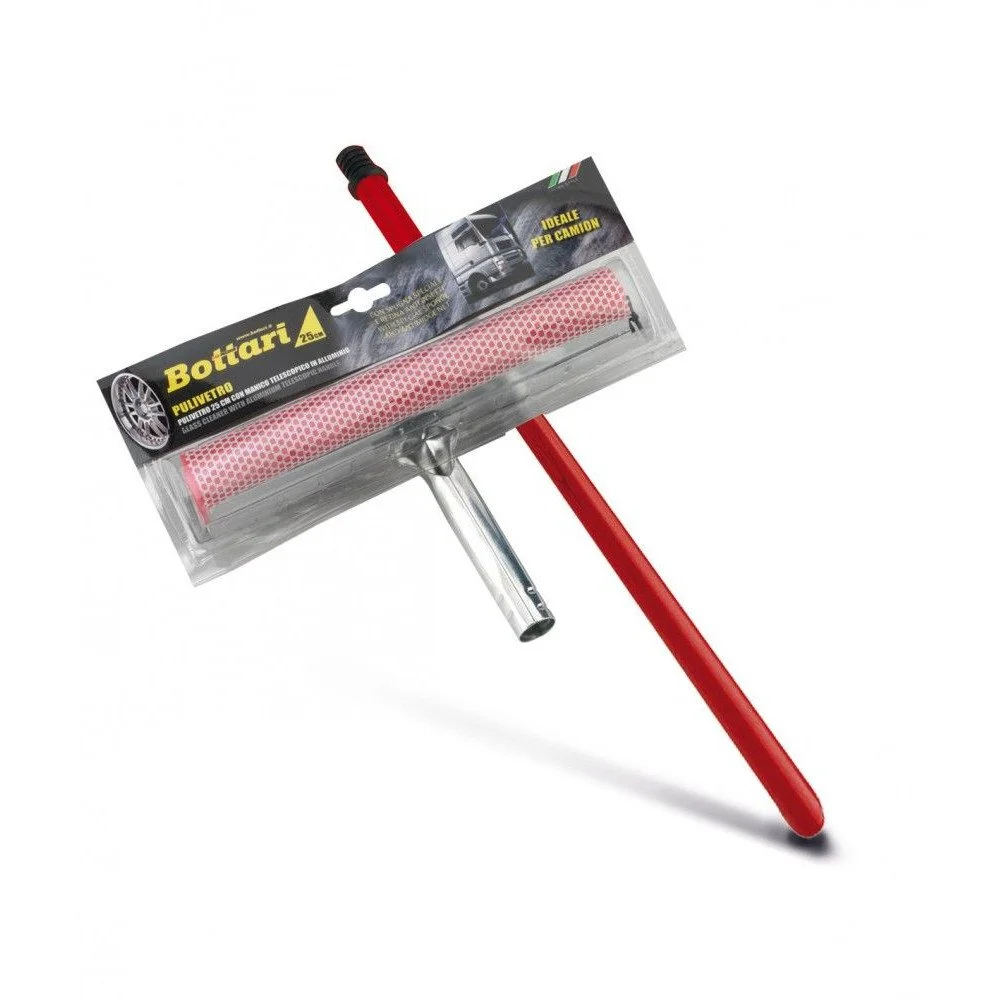 Racleta cu maner pentru curatare geamuri BOTTARI 32143BT, lungime maner detasabil 45 cm, lungime totala 60 cm, latime 25 cm