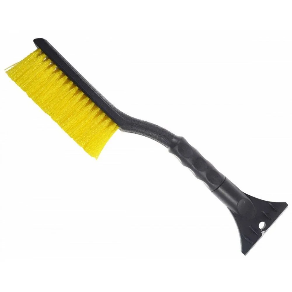 Racleta pentru gheata, cu matura pentru zapada, BOTTARI 32332BT, lungime 38 cm, negru/galben