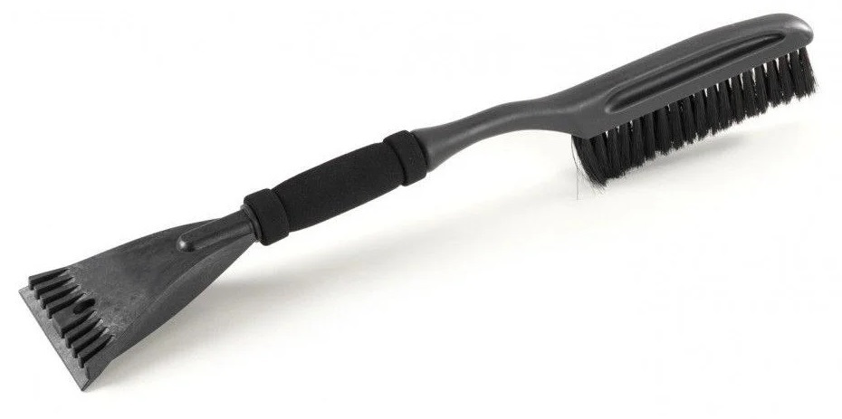 Racleta pentru gheata, cu matura pentru zapada, BOTTARI Brush Ice 32301BT, lungime 58 cm, negru