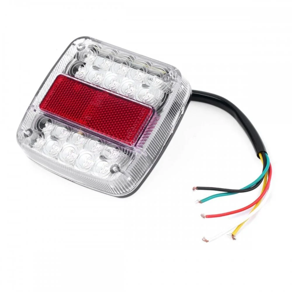 Lampa de semnalizare universala, pentru remorca, BOTTARI 48031BT, plastic, alb/rosu, montare stanga/dreapta