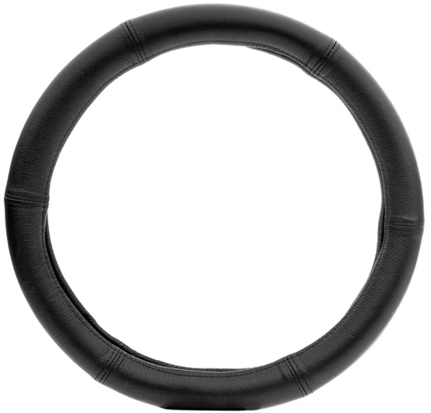 Husa pentru volan auto CARPASSION 10065CP, piele naturala, diametru 47-49 cm, negru