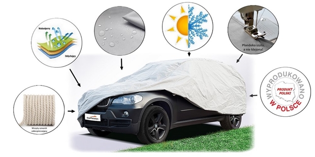Prelata auto cu protectie UV CARPASSION 10028CP, pentru SUV/VAN, marimea XL, 520 x 150 x 150 cm