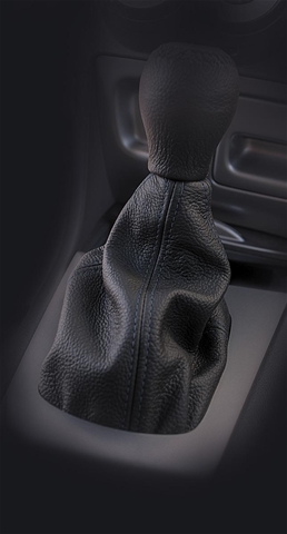 Manson pentru schimbator de viteze CARPASSION 10054CP, din piele naturala, negru