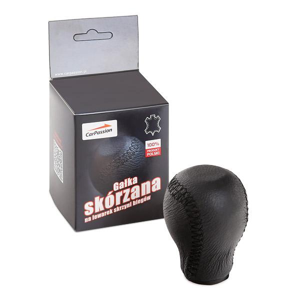Nuca pentru schimbator de viteze CARPASSION 10057CP, din piele naturala, negru
