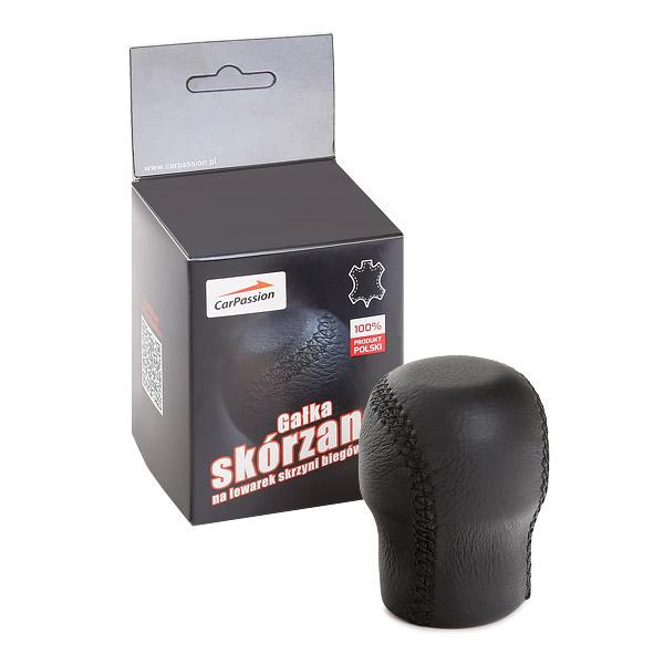 Nuca pentru schimbator de viteze CARPASSION 10059CP, din piele naturala, negru