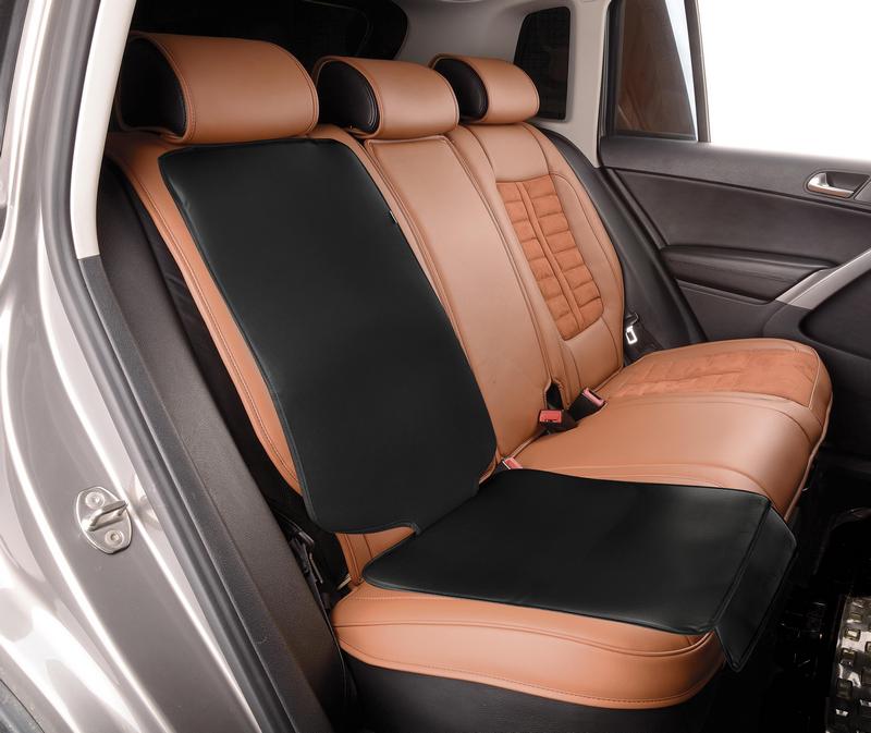 Protectie pentru scaun auto CARPASSION 20201CP, din piele ecologica, pentru scaune de copii, negru