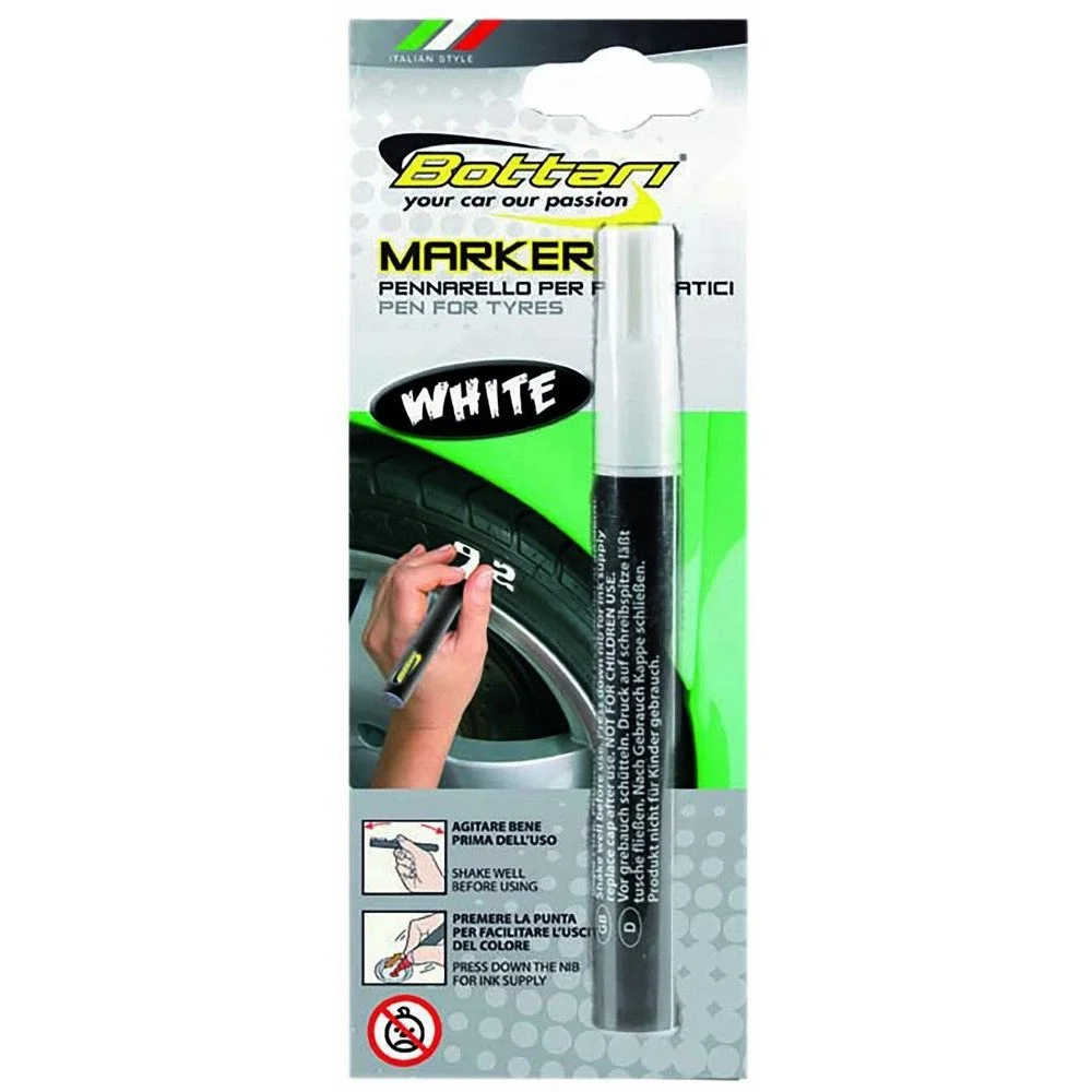 Marker pentru anvelope BOTTARI Pannarello 18546BT, culoare scriere alb