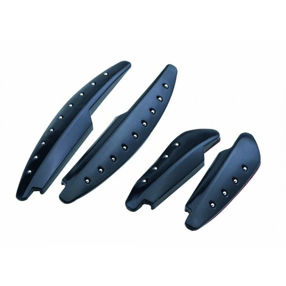 Set 4 protectii pentru portiere BOTTARI Stilex Black 18134BT, montare cu adeziv, negru