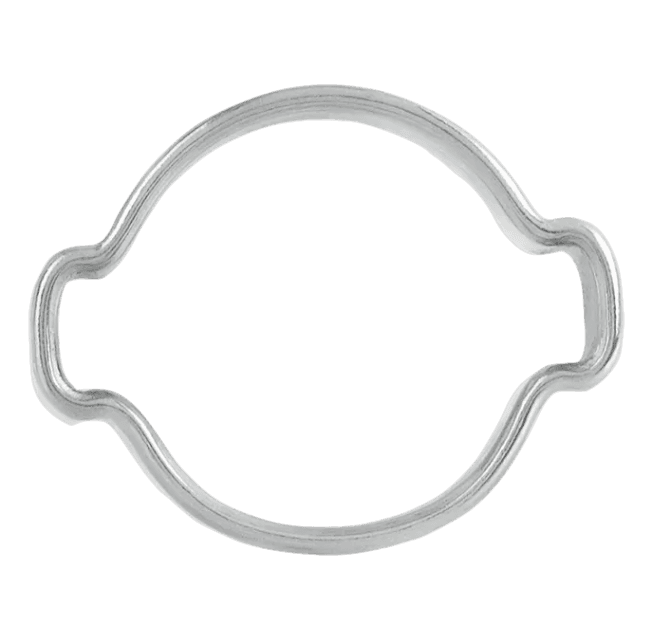 Colier metalic pentru furtune, cu urechi duble, NORMA LNSBB FD EAR 40-43, latime banda 10 mm, diametru prindere 40-43 mm