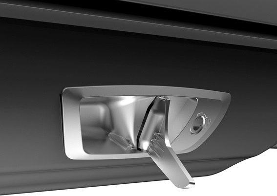 Cutie portbagaj auto ATERA Casar XL 082294AT, material ABS, aspect lucios, volum 540 litri, dimensiuni 2150 x 900 x 430 mm, negru